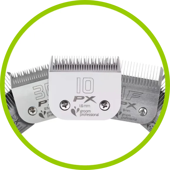 Blades used on your dog grooming course