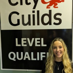 Student achieving her Level 2 Dog Grooming Certificate Stoutbridge