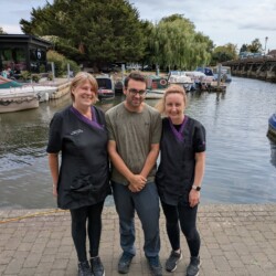 Student completing his Level 2 dog grooming course Bromsgrove