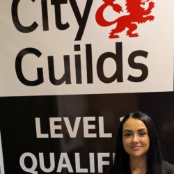 Student qualifying after a dog grooming course Solihull